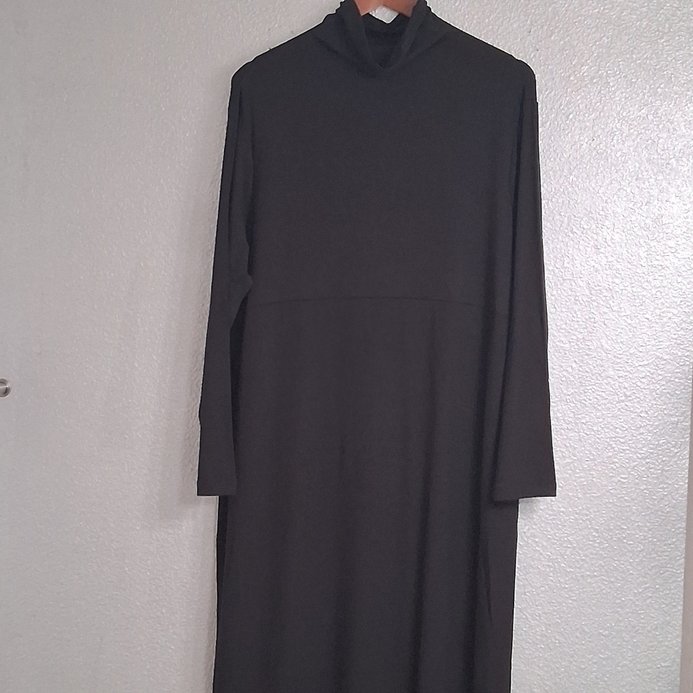 NWT Women With Control Tummy Control System Black Dress    Size XLP